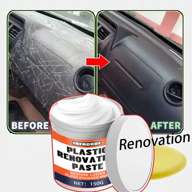 Trim Restorer Plastic - Cera Lucidante per Plastica Auto, Crema